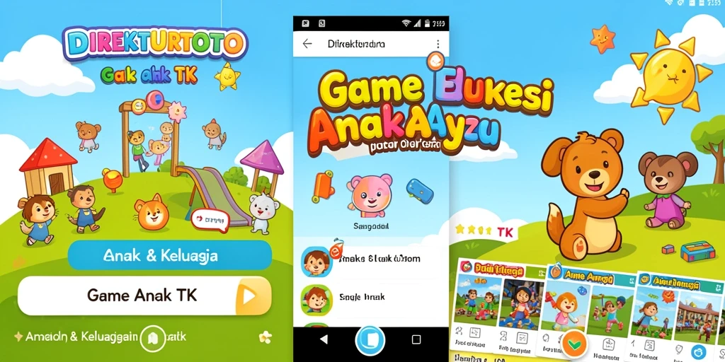 Antarmuka game DIREKTURTOTO yang ceria dan menyenangkan untuk anak-anak.