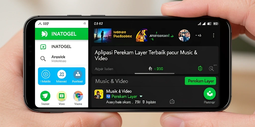 Tampilan antarmuka INATOGEL yang mudah digunakan untuk merekam layar.
