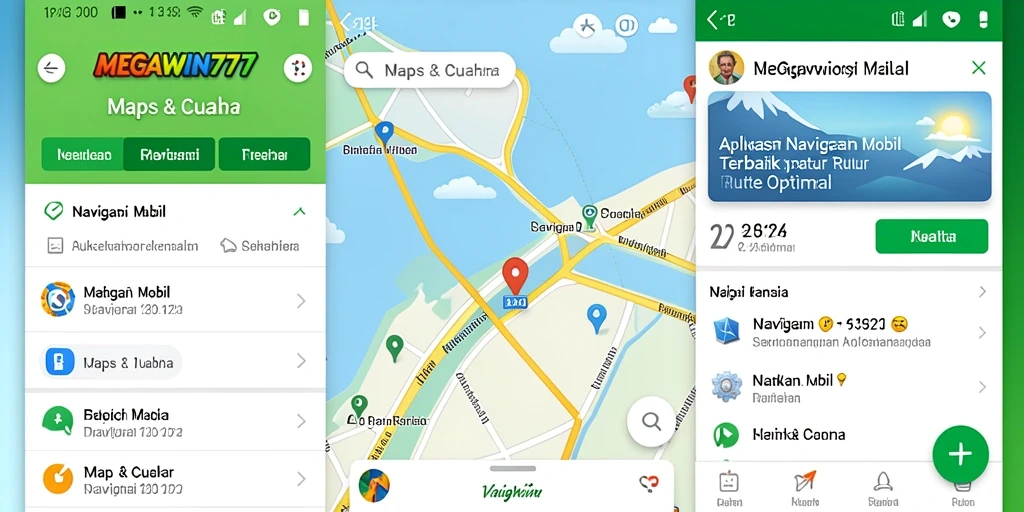 Tampilan antarmuka pengguna MEGAWIN777 yang modern dan informatif.
