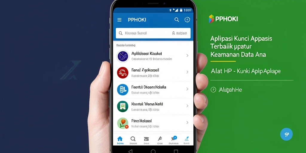 Tampilan antarmuka aplikasi PPHOKI dengan fungsi Kunci Aplikasi yang menarik.